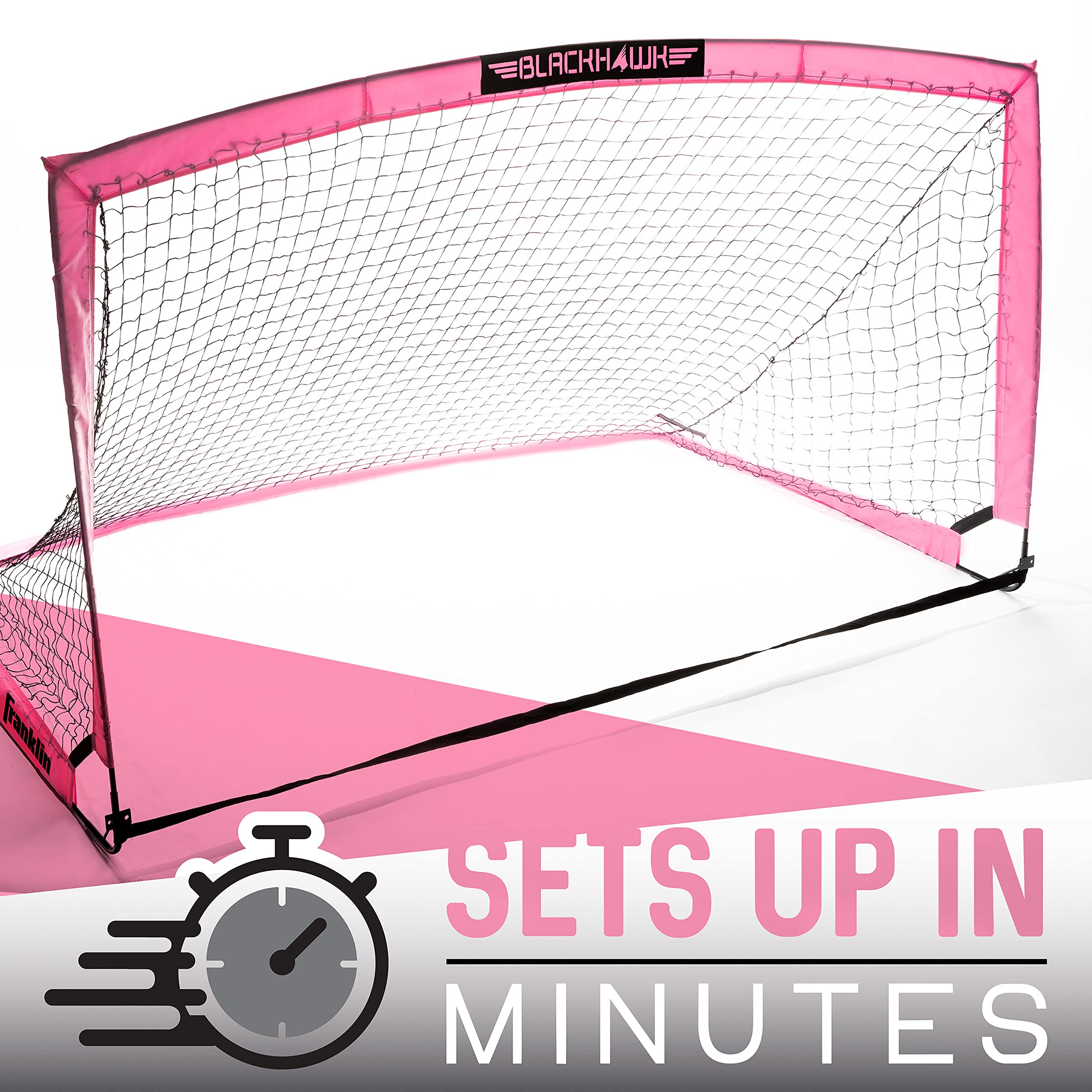 Franklin Sports Blackhawk Portable Soccer Goal - Pop-Up Soccer Goal And Net - Indoor Or Outdoor Soccer Goal - 6