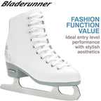 Bladerunner Ice By Rollerblade Allure Girls Figure Skate, White, Ice Skates ,Junior Size 4