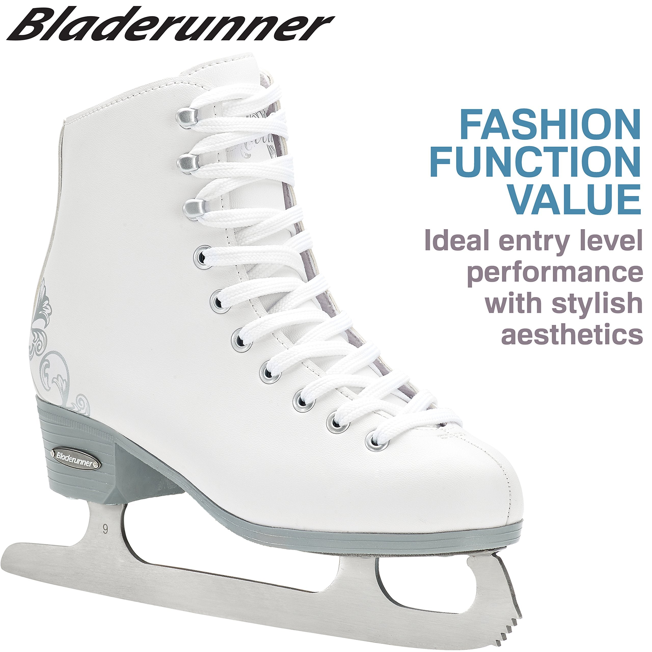 Bladerunner By Rollerblade Allure Girls Figure Skates, Ice Skates, Youth, Junior White, Size 1
