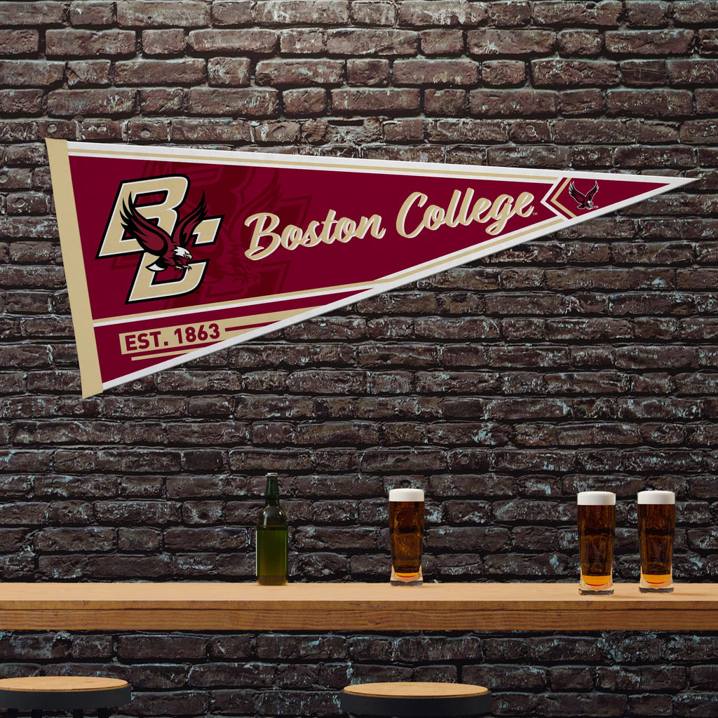 Rico Industries Ncaa Boston College Eagles Classic 12'' X 30'' Felt Wall D  Cor Pennant - Great For Home/Bed Room/Man Cave D  Co