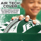 Franklin Sports Nfl New York Jets Football - Youth Mini Football - 8.5'' Junior Size Ball - Spacelace Easy Grip Texture- Perfect