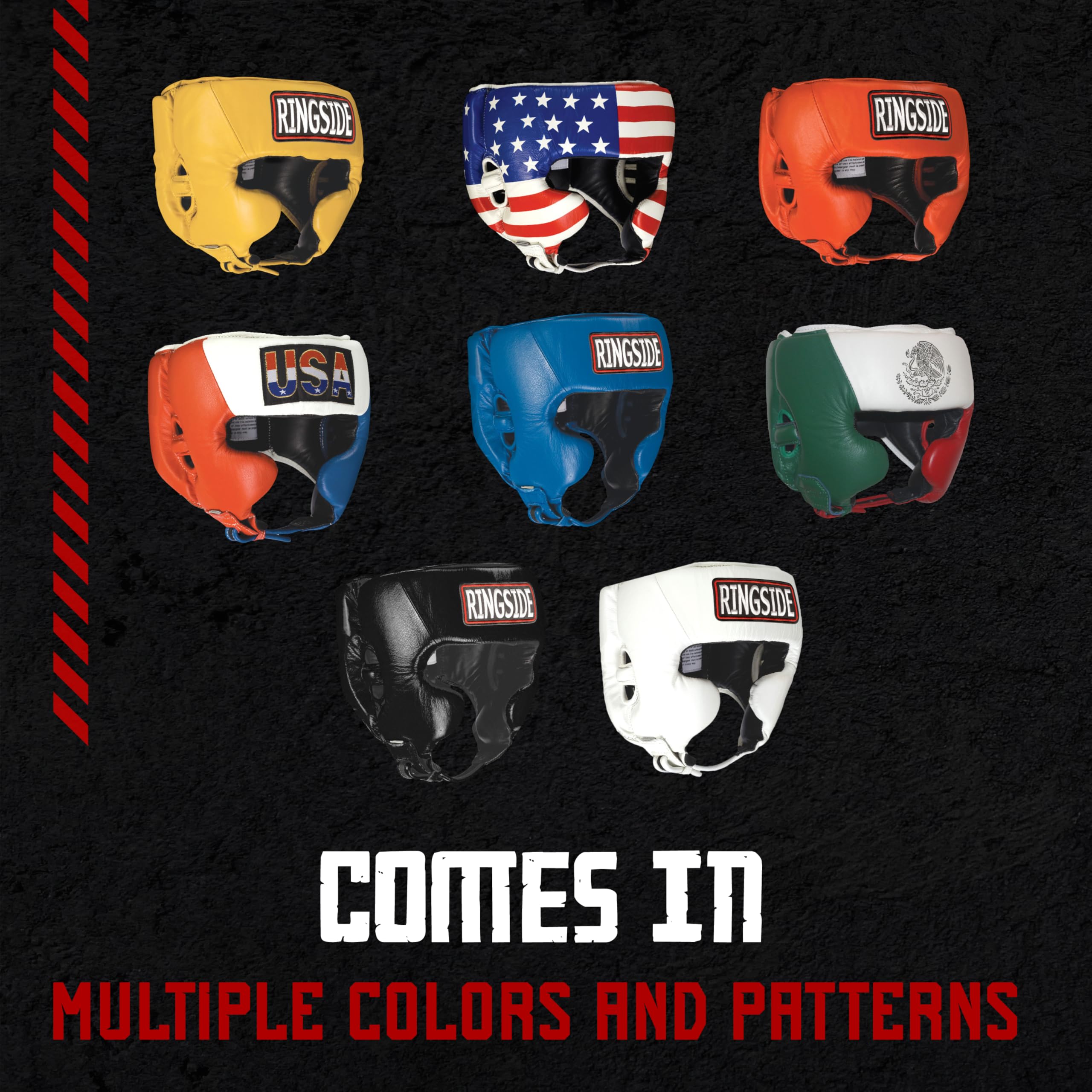 Ringside Competition-Like Boxing Headgear, Leather Sparring Headgear With Cheek Protection, Great For Boxing, Mma, Muay Thai, Ki