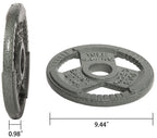 Balancefrom Olympic 2-Inch Cast Iron Plate Weight Plate For Strength Training And Weightlifting, 10-Pound, Set Of 4