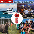 Saillong 2 Pack 1.4oz Boat Air Horn for Safety, Loud Marine Air Horns Can, Mini Small Blow Fog Bear Horn, Emergency Use for Spor