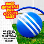 Franklin Kick Croquet Game Set - Perfect For Kids And Adults - Combines Soccer And Croquet - Great For Outdoor Play