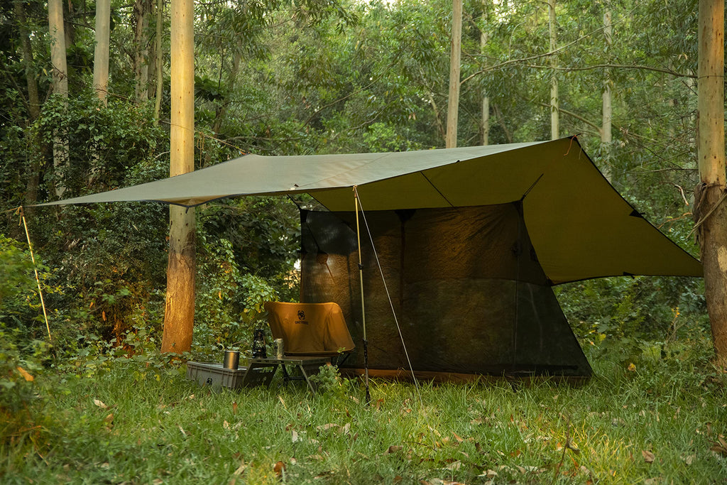 Onetigris Solo Mesh Screen Room With 3000 Waterproof Bathtub Floor, Ultralight 1 Person Screen House For Camping Backpacking Hik