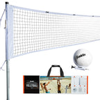 Franklin Sports Volleyball Set - Backyard Volleyball Net With Ball, Portable Net & Ground Stakes - Beach Or Backyard Outdoor Gam