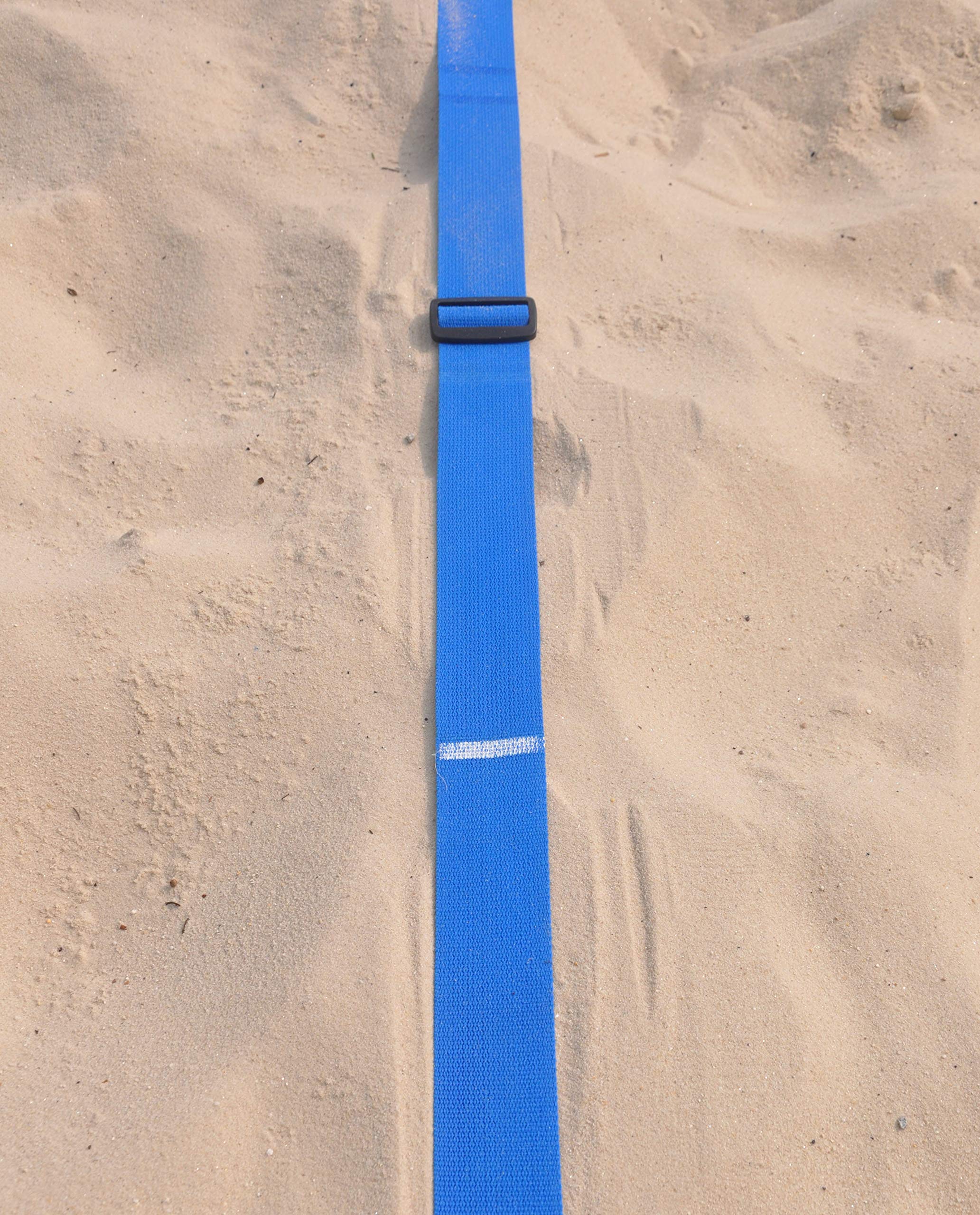 Tandem Sport Volleyball Court Lines - 2'' Blue Webbed Volleyball Court Lines - Volleyball Lines For Regulation Size Or Short Cou