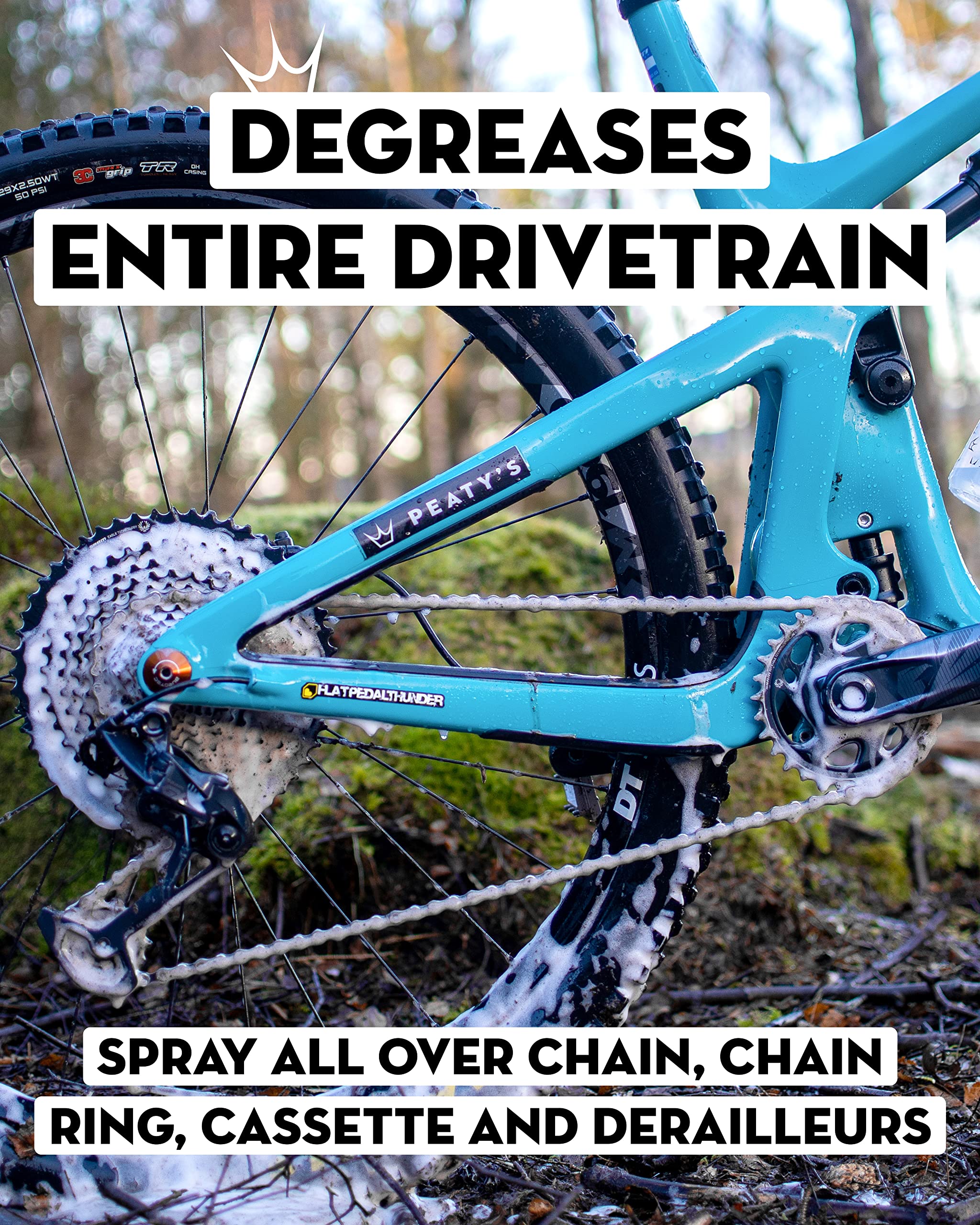 Peaty'S Bicycle Foaming Drivetrain Degreaser, 500Ml