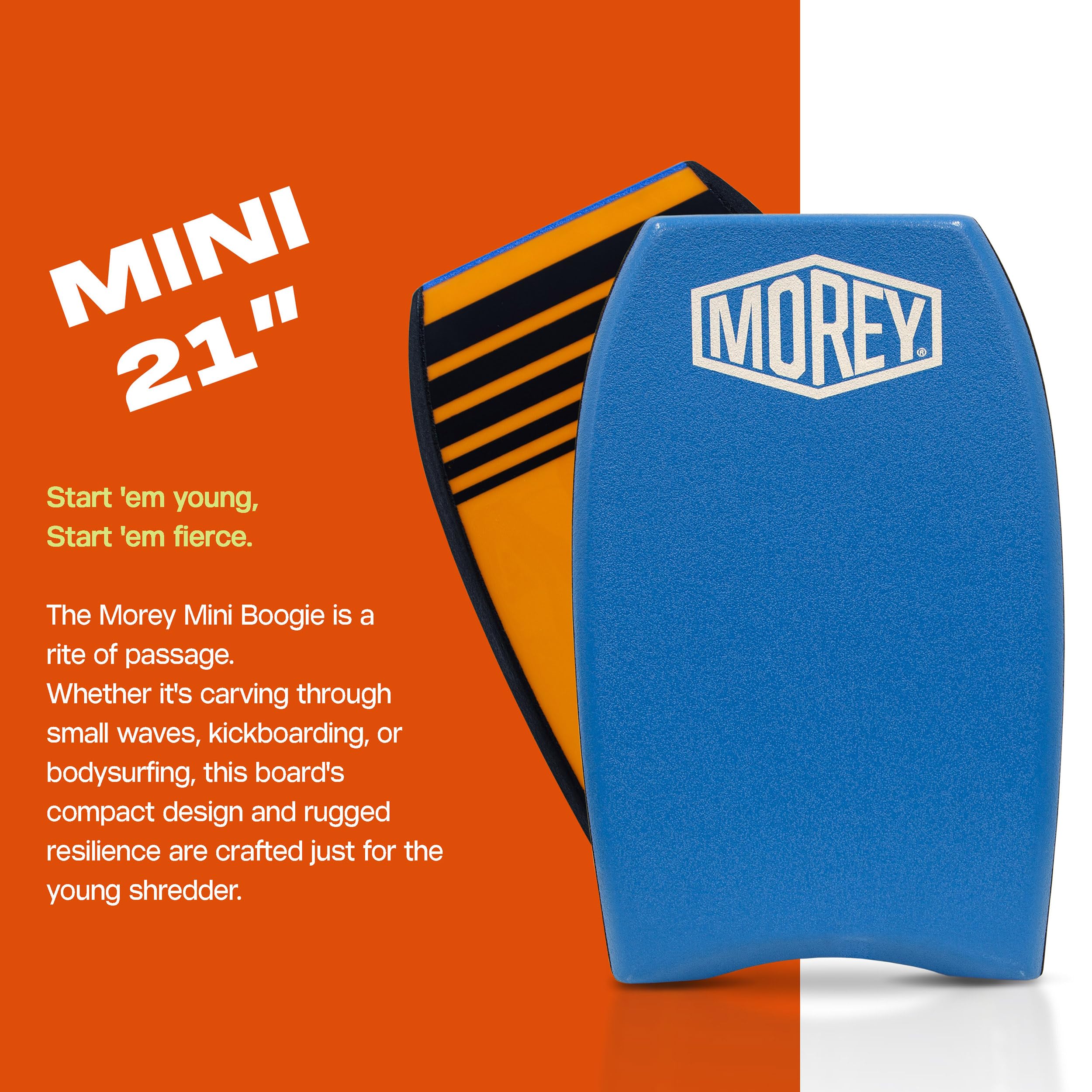 Morey Bodyboards Mini Boogie 21 - Blue/Black/Orange