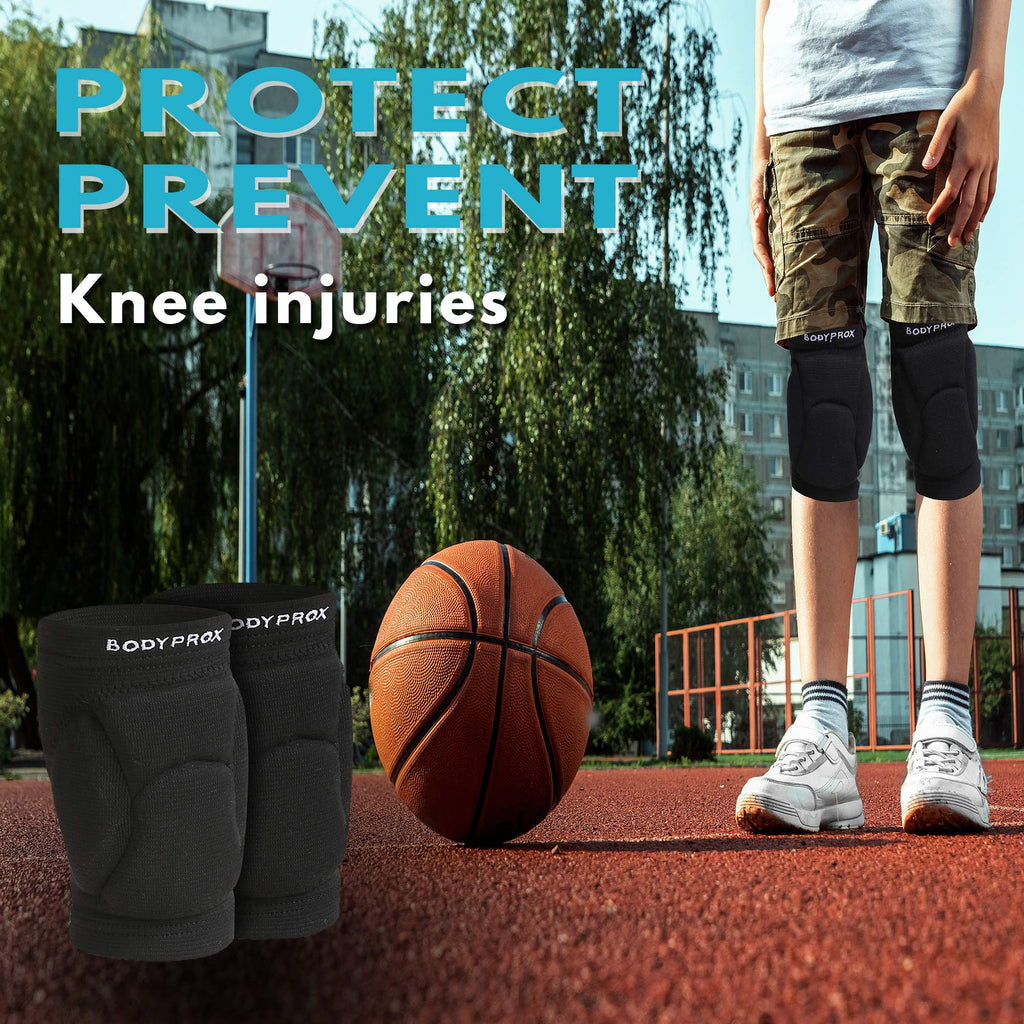 Bodyprox Volleyball Knee Pads For Junior Youth, 1 Pair Unisex (13-18 Years)