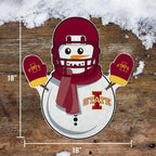 Rico Industries Ncaa Iowas State Cyclones Snowman Shape Cut Pennant - Home And Living Room D  Cor - Soft Felt Ez To Hang