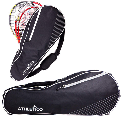 Athletico 3 Racquet Tennis Bag | Padded to Protect Rackets & Lightweight | Professional or Beginner Tennis Players | Unisex Desi