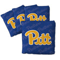 YouTheFan Officially-Licensed NCAA Pittsburgh Panthers Set of 4 Cornhole Bags - All Weather Regulation 6    x 6    Size - 16oz W