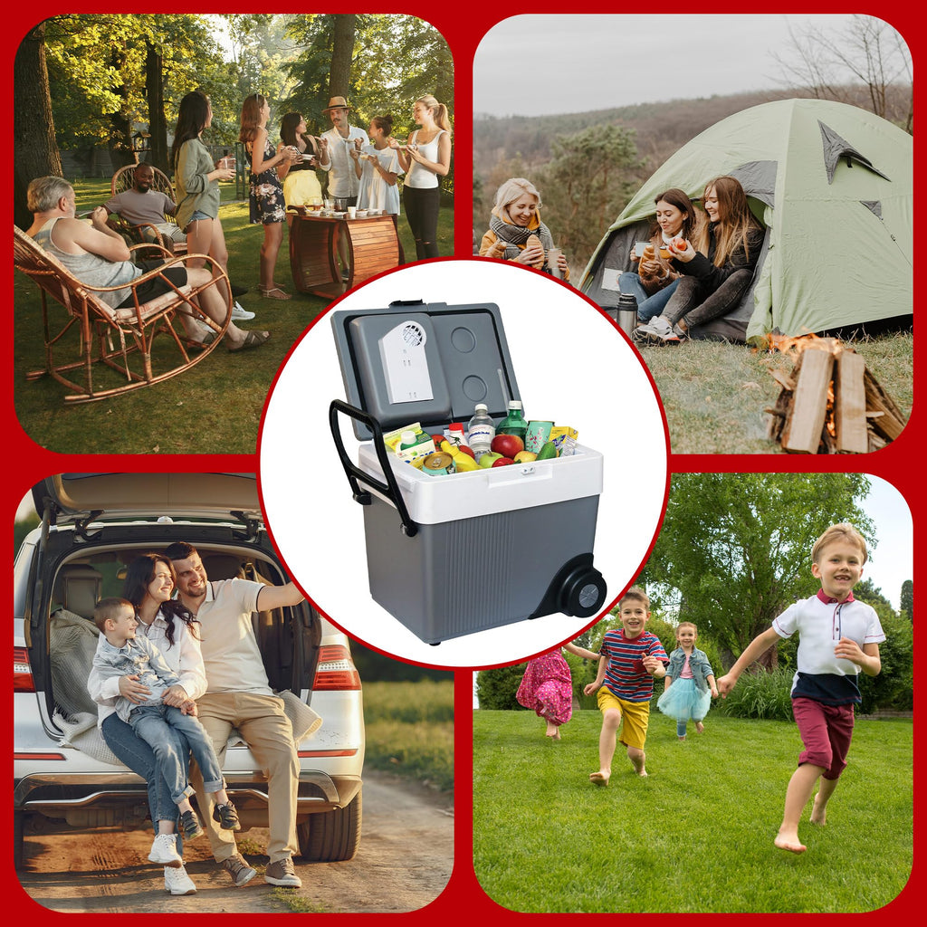 Koolatron Portable Cooler - Electric Cooler For Car, Camping, Travel, 12 V Insulated Hard Sided Refrigerator For Vehicle, Boat,