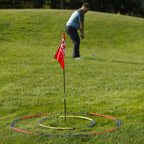 Izzo Golf Backyard Bullseye Golf Practice Set (1 Piece) - Backyard Golf Practice Range With Foam Practice Golf Balls