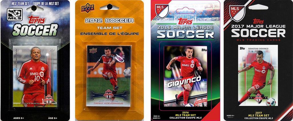 Mls Toronto Fc 4 Different Licensed Trading Card Team Sets