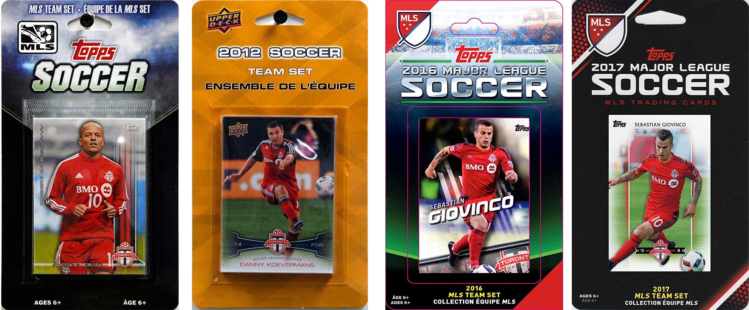 Mls Toronto Fc 4 Different Licensed Trading Card Team Sets