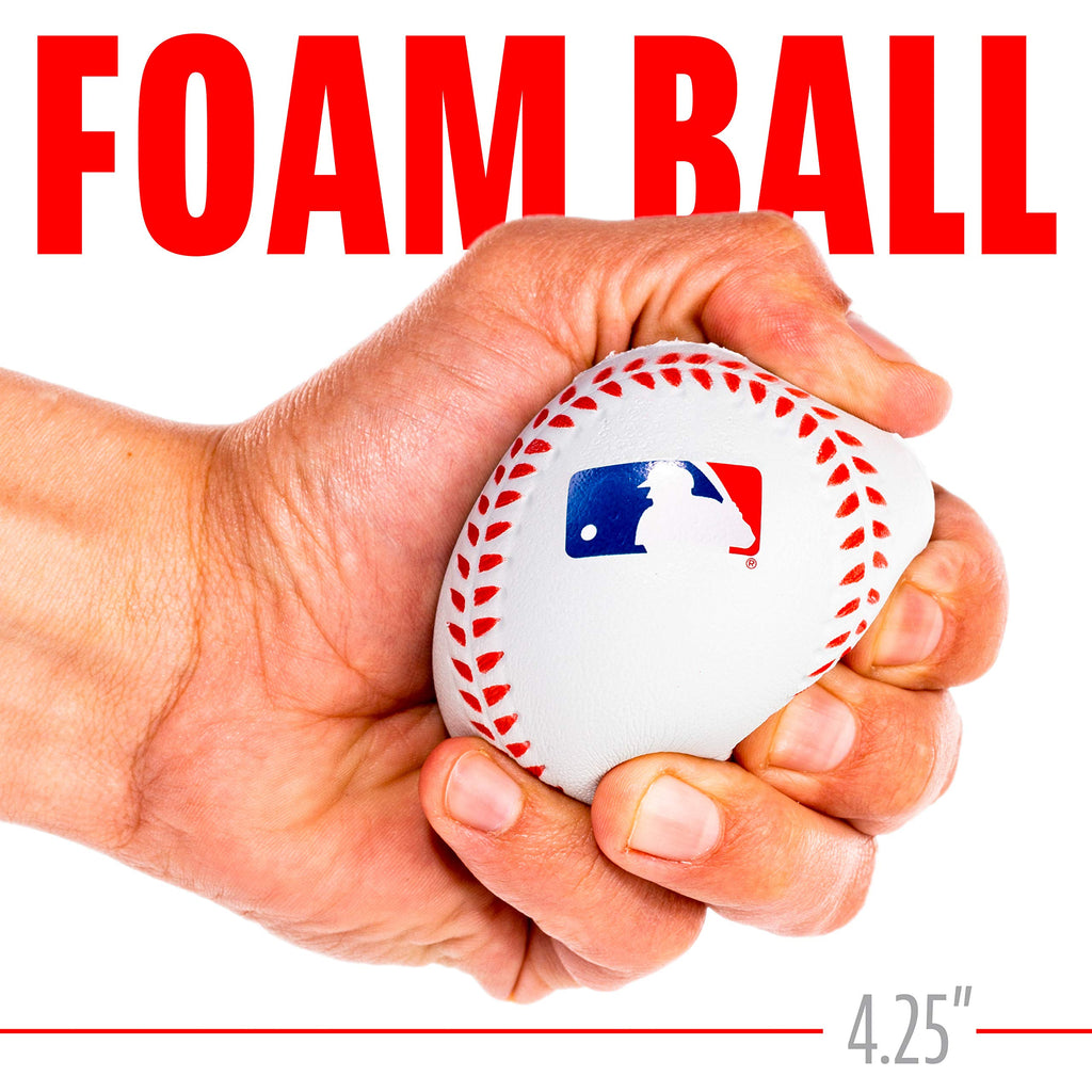 Franklin Sports Mlb Youth Teeball Glove + Foam Ball Set - Kids Kansas City Royals Baseball + Teeball Mitt And Ball - Perfect Fir