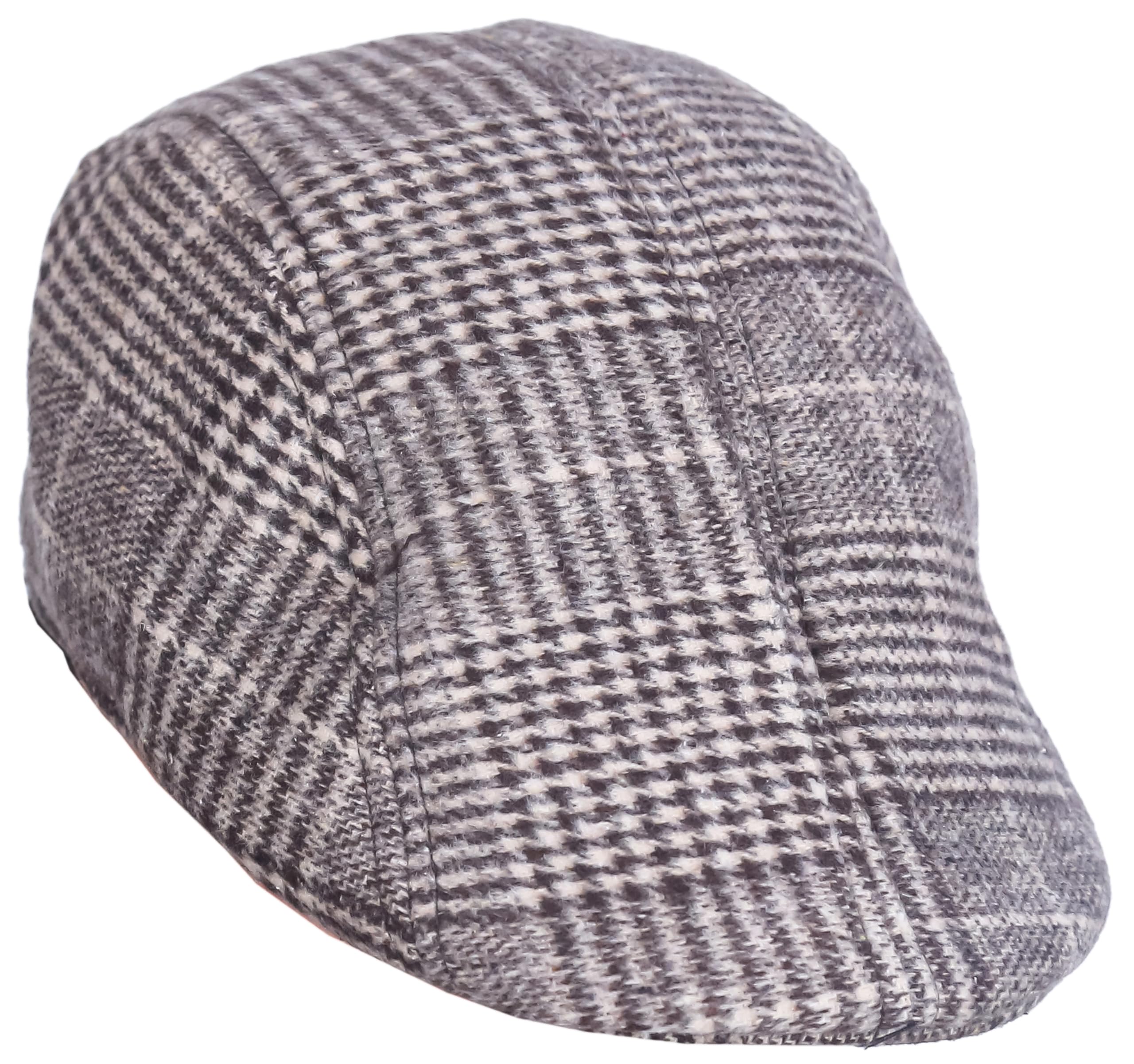 Zacharias MenS Winter Wooeln Beret Golf Cap I07 (Free Size_Pack Of 1) (Brown)