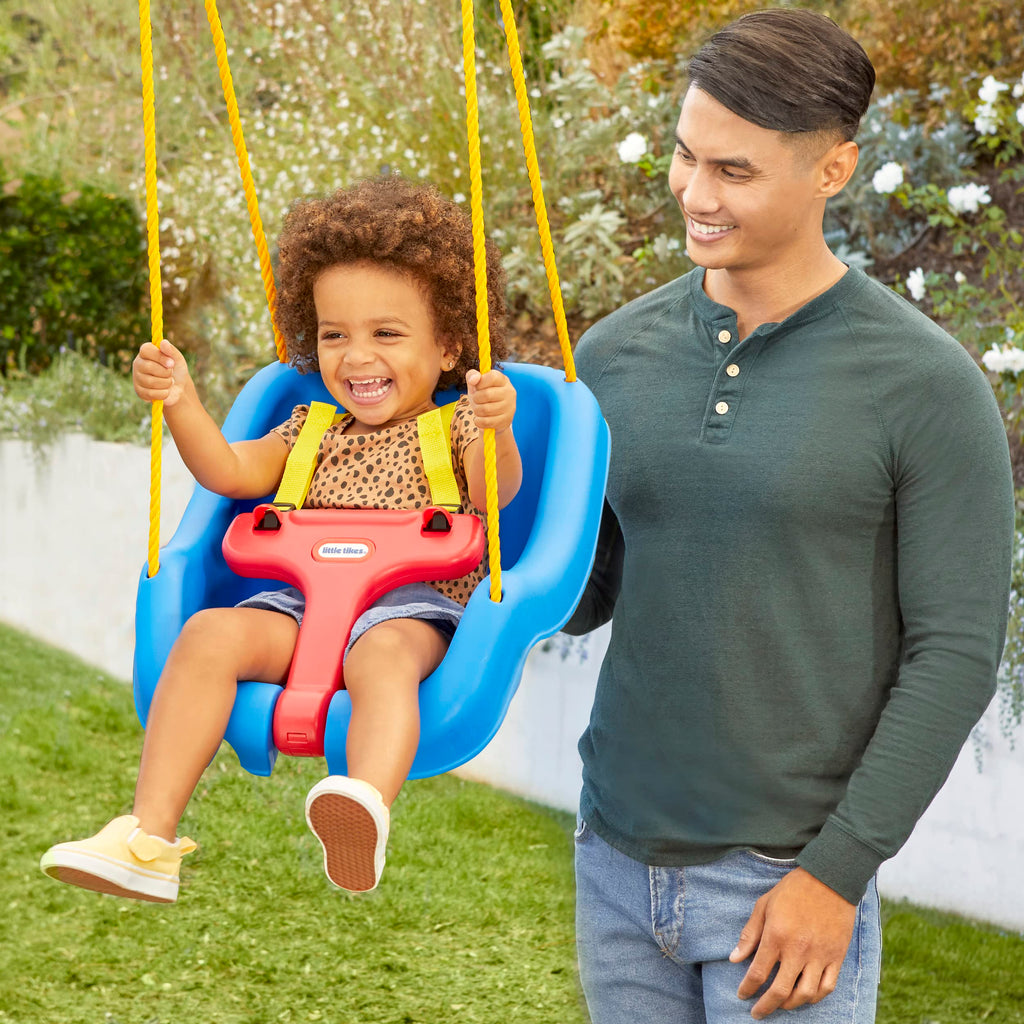 Little Tikes 2-In-1 Snug 'N Secure Swing Blue, 16.30 L X 16.00 W X 17.00 H Inches