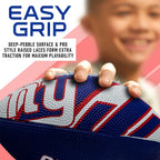 Franklin Sports Nfl New York Giants Football - Youth Football - Mini 8.5'' Rubber Ball - Perfect For Kids - Team Logos And Color