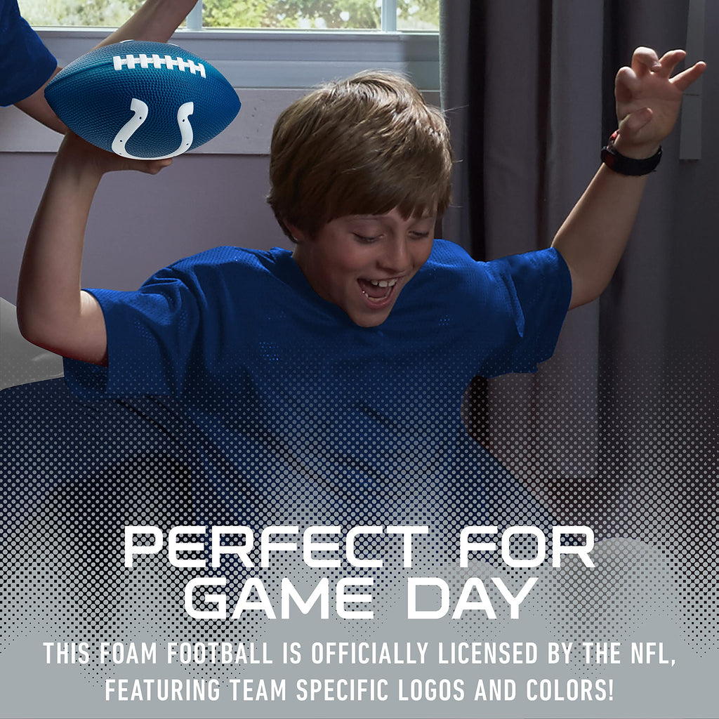 Franklin Sports Nfl Indianapolis Colts Football - Kids Foam Football - Soft Football - Mini Size - Perfect For Gameday - 8.5'' 3