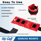 The Cuff Original Adjustable Ankle And Wrist Weight For Training, Dance, Running, And Physical Therapy For Men And Women, 32 Pie