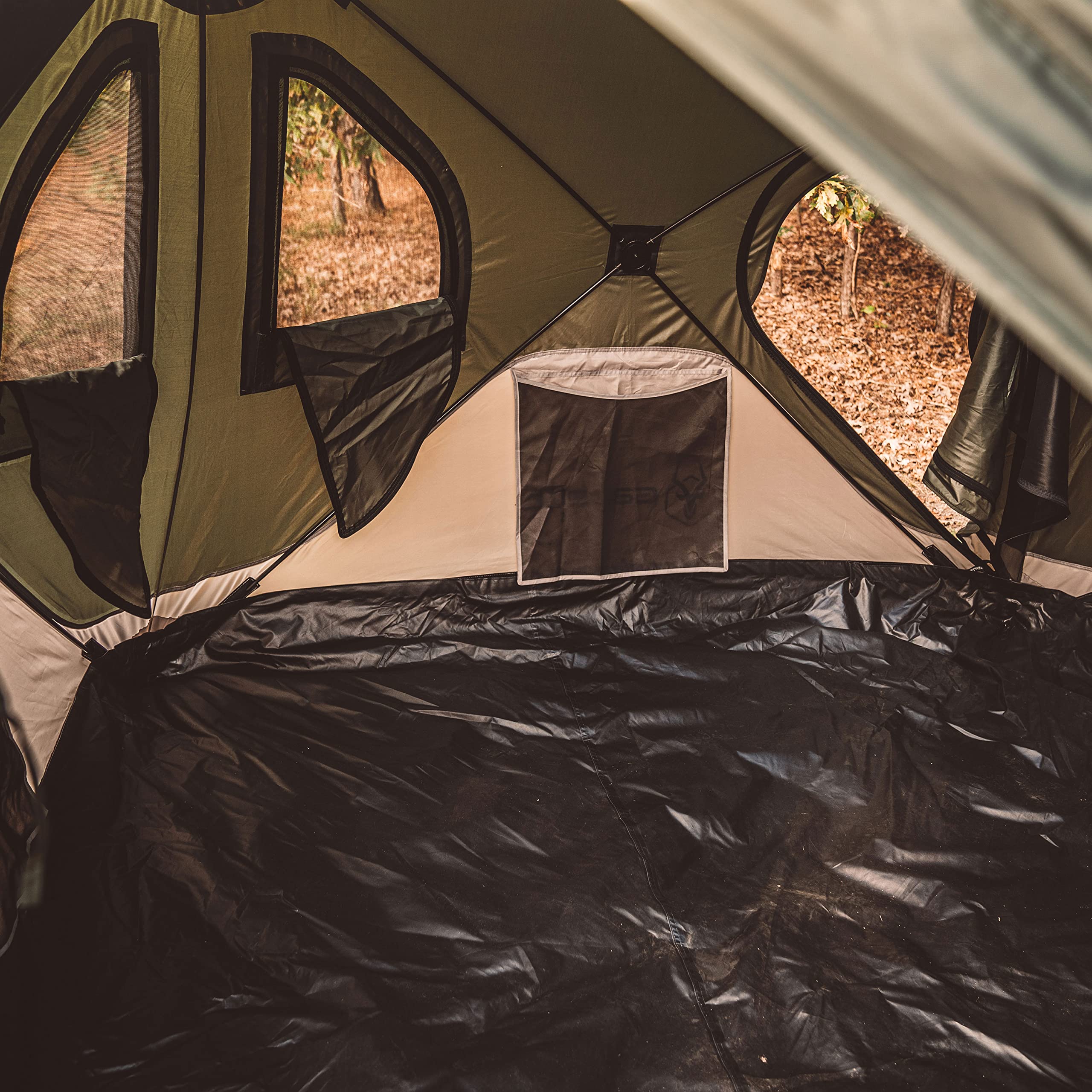 Gazelle Tents, T3X Hub Tent, Easy 90 Second Set-Up, Waterproof, UV Resistant, Removable Floor, Ample Storage Options, 3-Person,