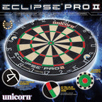 Unicorn Eclipse Pro 2 Dartboard With American Legend Dartboard Cabinets - Dartboard And Dartboard Cabinet Bundles