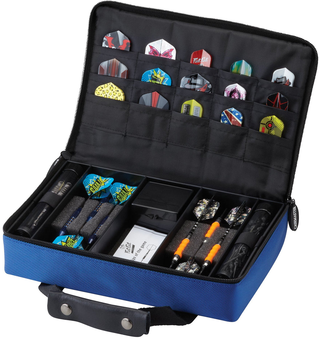 Casemaster by GLD Products Classic Nylon Dart Carrying Case for Steel and Soft Tip Darts, Holds 12 Darts Numerous Other Accessor