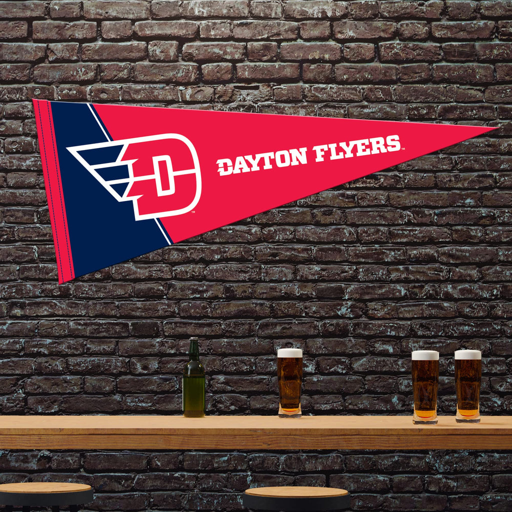 Rico Industries Ncaa Dayton Flyers Exclusive 12'' X 30'' Felt Wall D  Cor Pennant - Great For Home/Bed Room/Man Cave D  Cor
