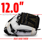 Softball Glv Wht/Blk 12'''' (Pack Of 1)