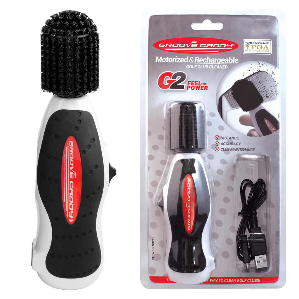 Groove Caddy Golf Club Cleaner, White/Black