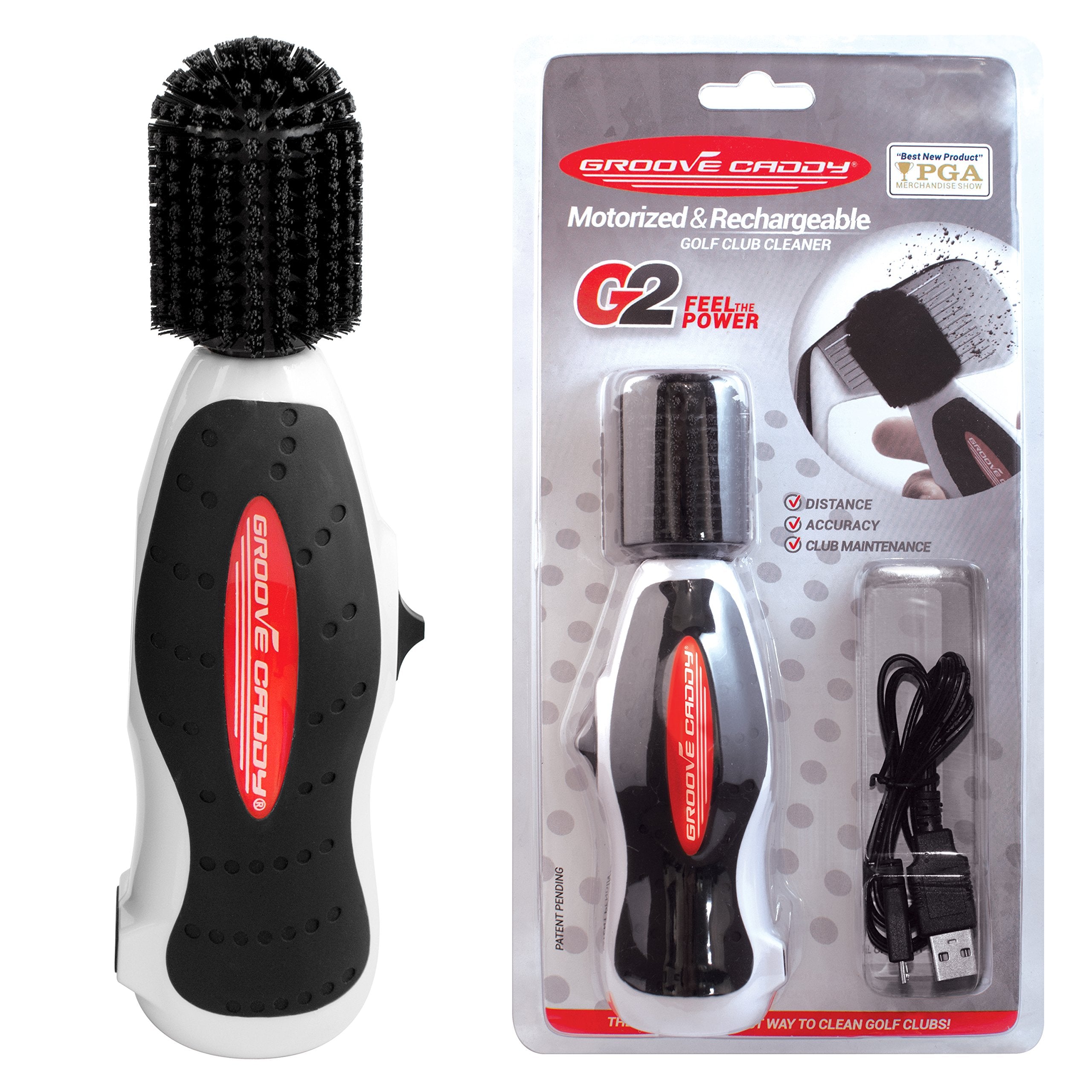Groove Caddy Golf Club Cleaner, White/Black