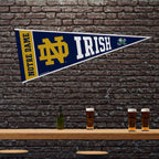 Rico Industries Ncaa Notre Dame Fighting Irish - Nd Exclusive 12'' X 30'' Felt Wall D  Cor Pennant - Great For Home/Bed Room/Man