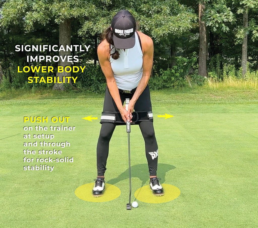 More Pars Arm Band & Leg Trainer With Mini Rods For Putting  Improve Setup & Stroke Trainer  Clear Visuals & Feels For Immediate
