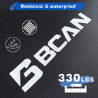 Bcan 40'' Foldable Mini Trampoline, Fitness Rebounder With Adjustable Foam Handle, Exercise Trampoline For Adults Indoor/Garden