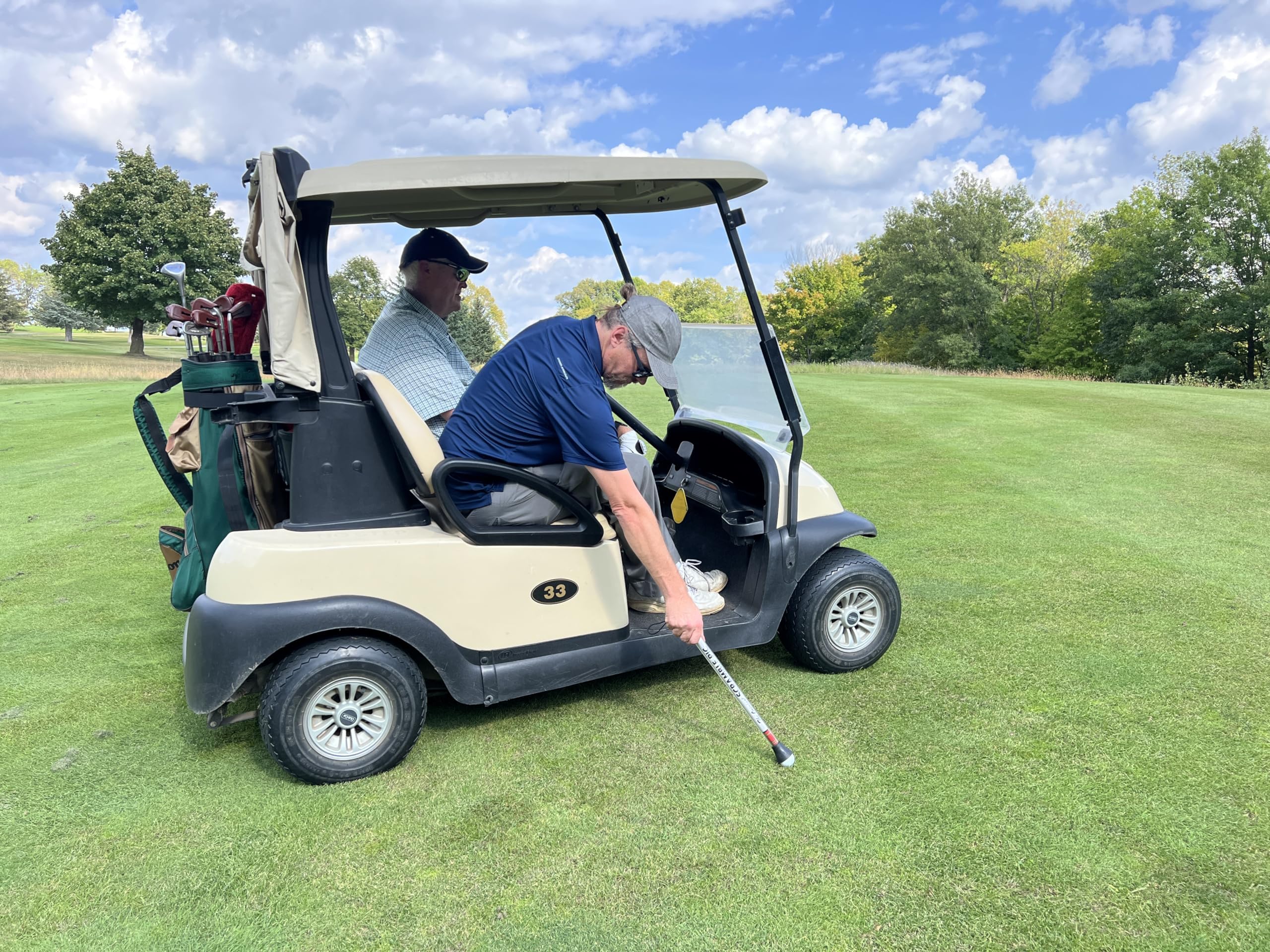 No Worry Sports Original Scramble Pic Golf Ball Retriever With Suction Cup End And Magnetic Cart Fastener