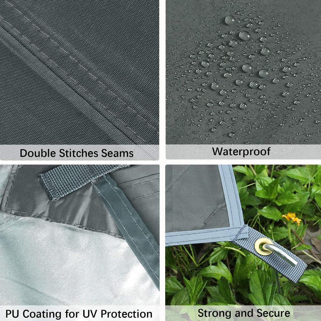 Unigear Tarp Rain Fly Tarp Waterproof Tent Cover Hiking Shelter Foldable Lightweight Waterproof For Camping And Protection Again