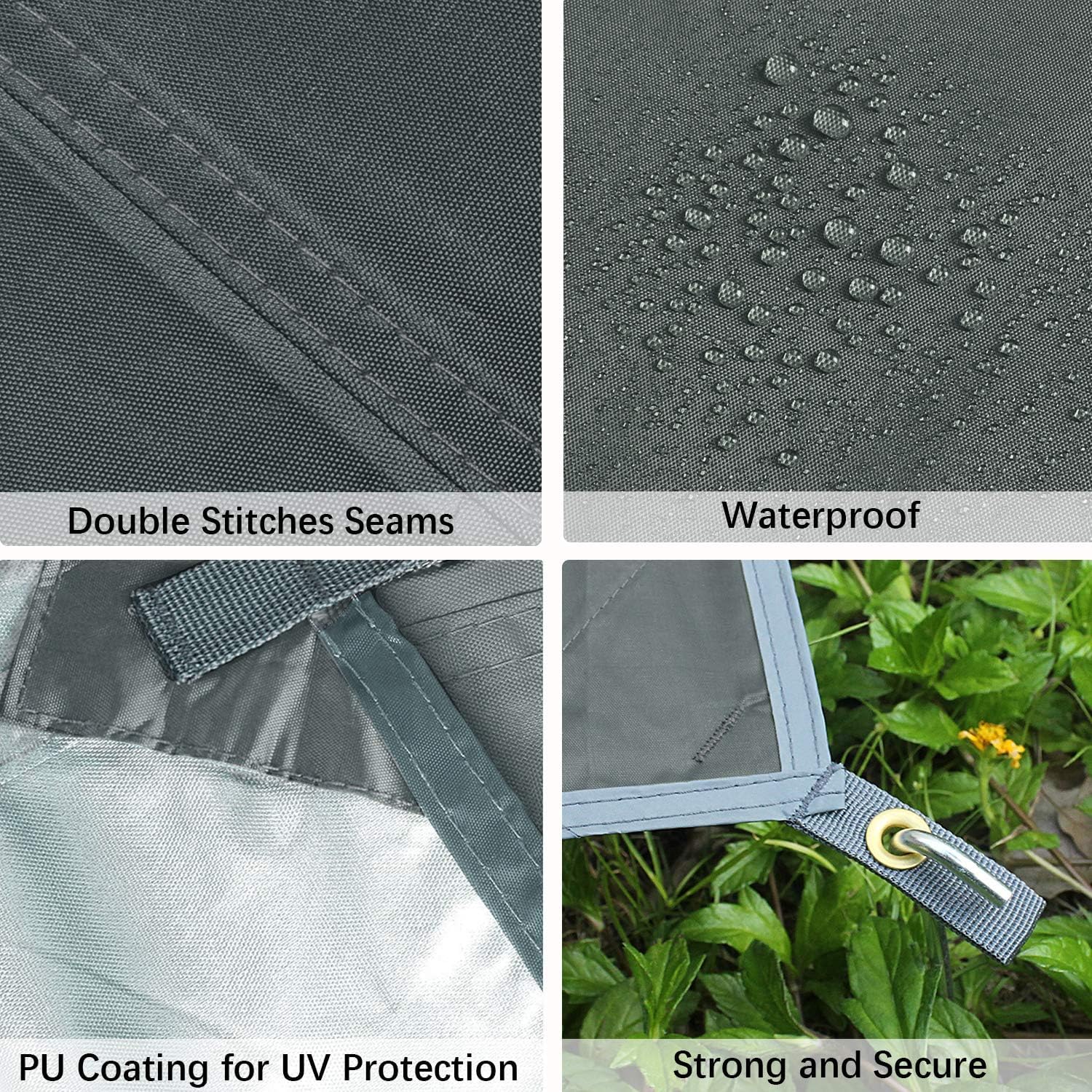 Unigear Tarp Rain Fly Tarp Waterproof Tent Cover Hiking Shelter Foldable Lightweight Waterproof For Camping And Protection Again