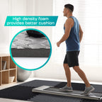 Yes4All Interlocking Foam Tiles, Non-Slip Foam Floor Tiles For Home Gym- Black And Gray, 16 Tiles 12''X 12''X 7/16'' Cover 16 Sq