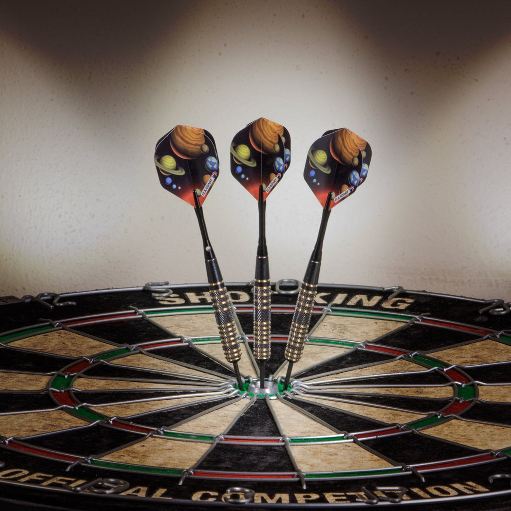 Elkadart Orbital Steel Tip Darts With Storage/Travel Case, 22 Grams,Gold