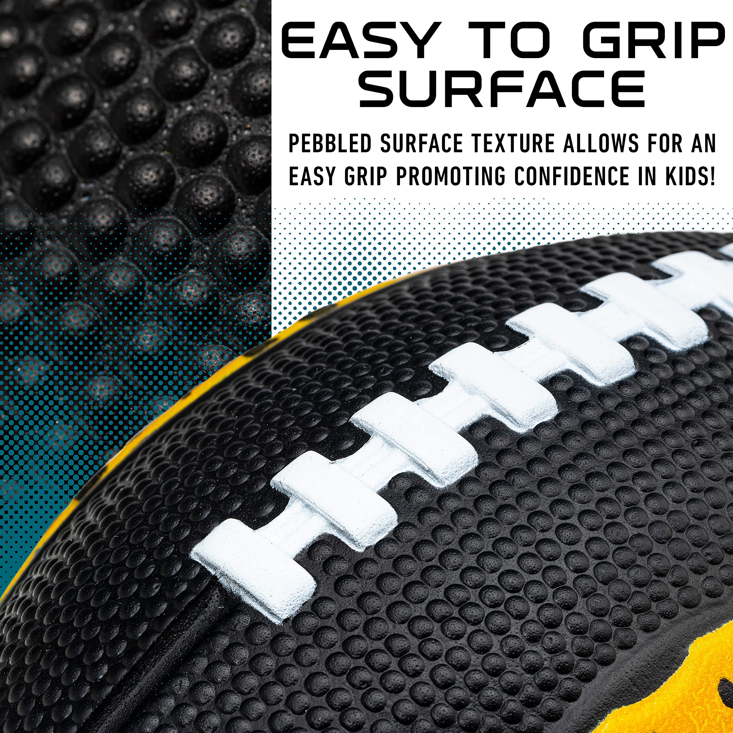 Franklin Sports Nfl Jacksonville Jaguars Football - Kids Foam Football - Soft Football - Mini Size - Perfect For Gameday - 8.5''