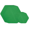 GEAR AID Tenacious Tape Hex - 2.5    & 1.5    Repair Patches (8 Patches: Four 2.5    & Four 1.5   , Green) - Peel-and-Stick Outd