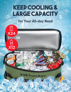 Yakhacker Kayak Cooler Bag, Waterproof Seat Back Cooler With Lawn-Chair Style Seats, Kayak Accessories Portable Ice Chest Cooler