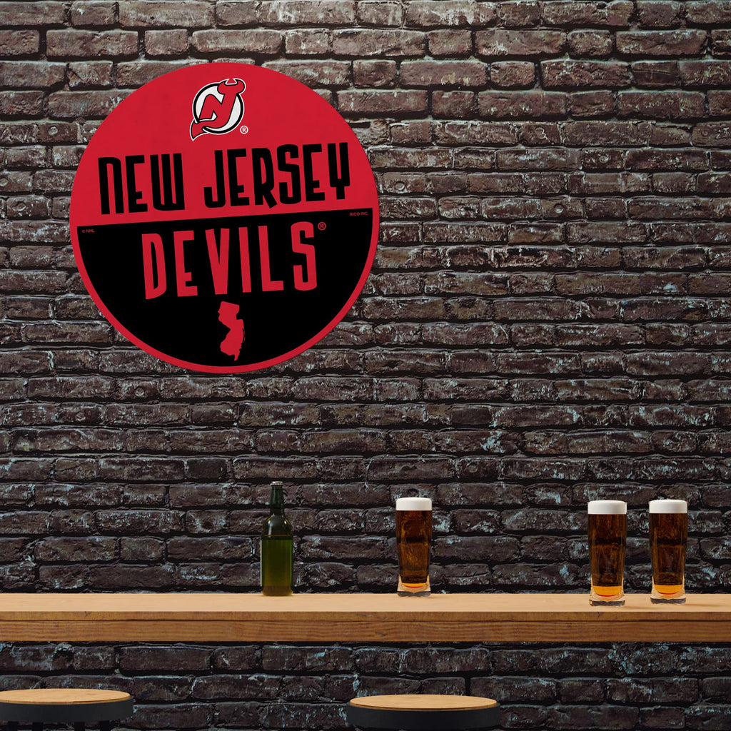 Rico Industries Nhl New Jersey Devils Classic Shape Cut Pennant - Home And Living Room D  Cor - Soft Felt Ez To Hang