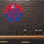 Rico Industries Nhl New York Rangers Classic Shape Cut Pennant - Home And Living Room D  Cor - Soft Felt Ez To Hang, 18X0.10X18