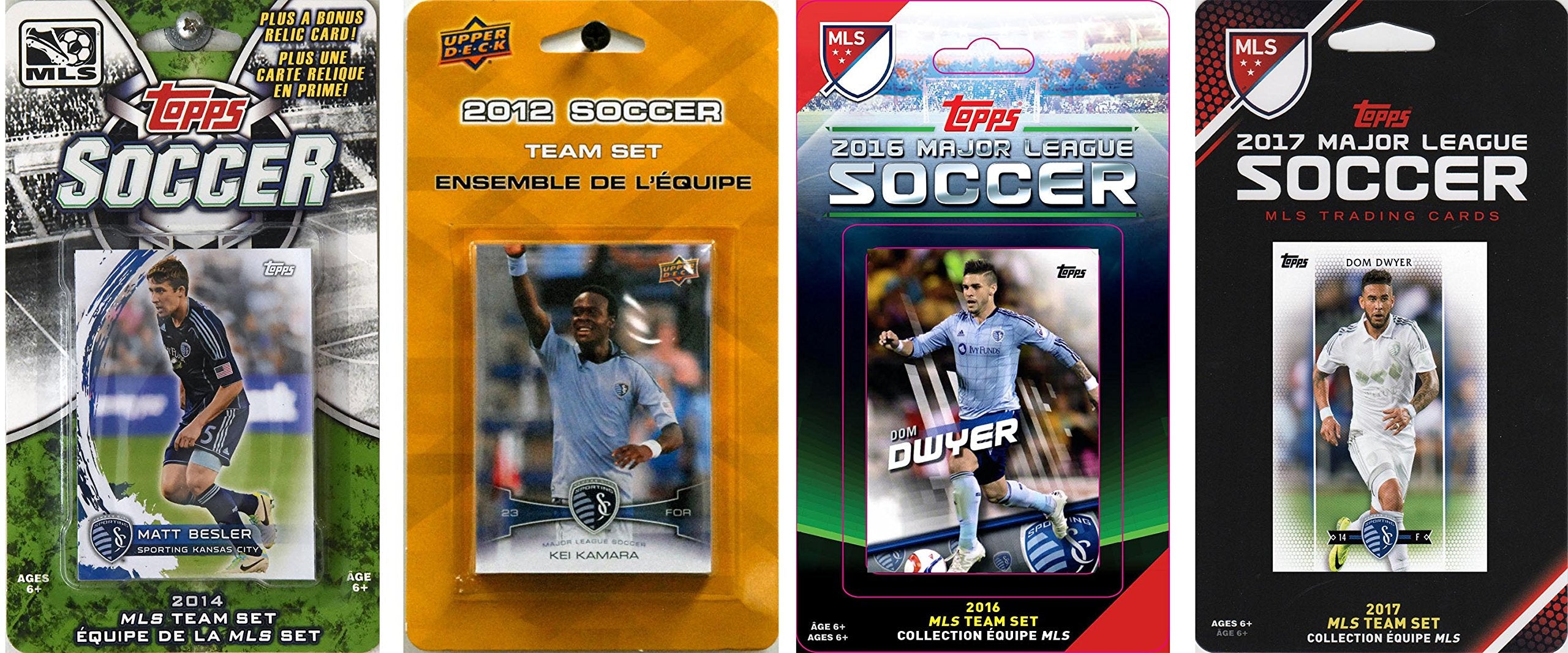 Mls Sporting Kansas City 4 Different Licensed Trading Card Team Sets