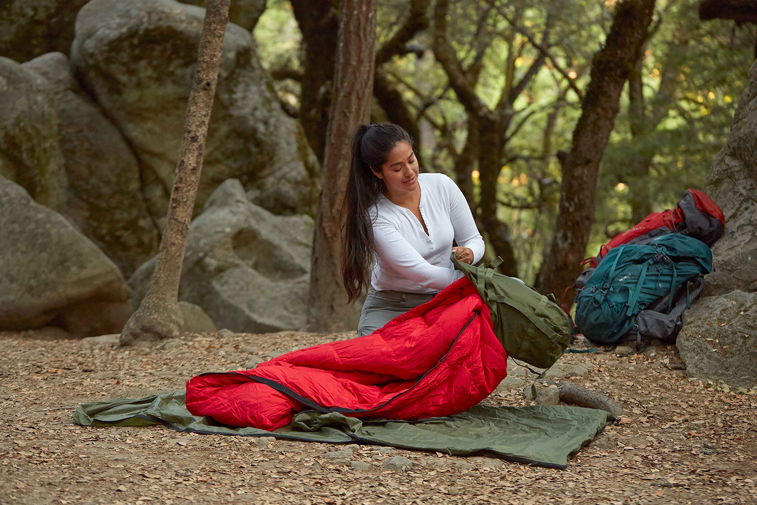 Omnicore Designs Mil-Spec 6-Pc. Hooded Rectangular Modular Sleeping Bag System 30F To -30F